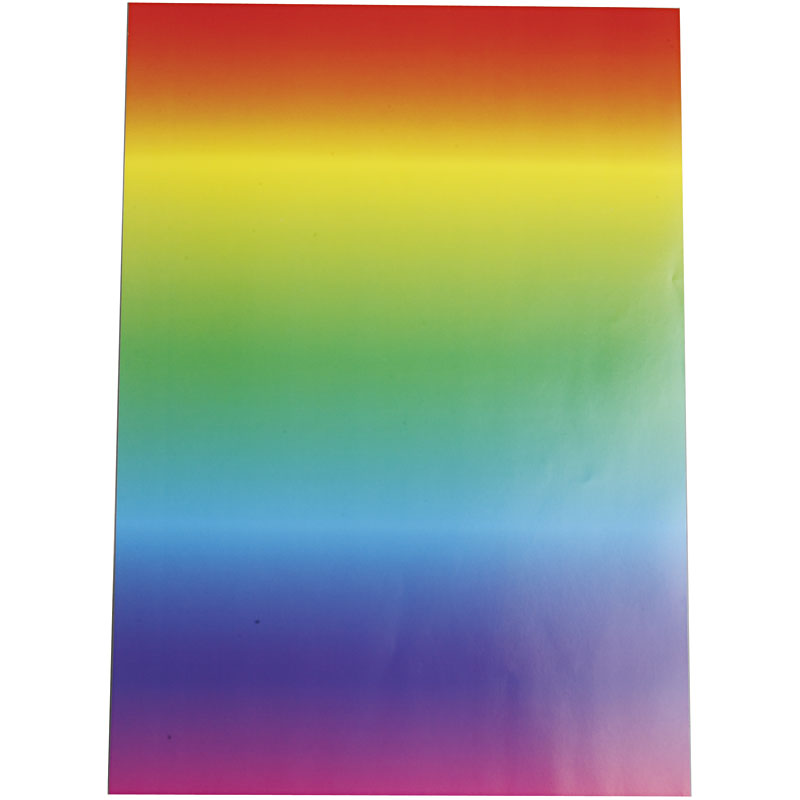 Rainbow Paper, A4 21x30 cm, 10 Sheet Craft Supplies